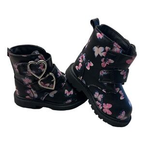Carter's Kids Boots with Pink Butterfly Design